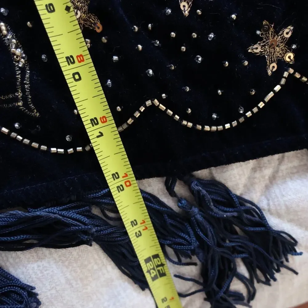 Free People Midnight Magic Embellished Tank in Midnight Size S - Picture 15 of 15